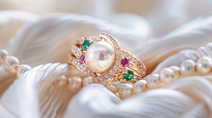 Pearls combined with gemstones create unique, elegant, and distinctive jewelry designs.
