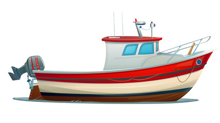 Obraz premium small fishing boat