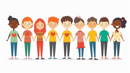 Friendship Day Companions , Party , Love Buddy System Buddies supporting each other in an organized, buddy system setting