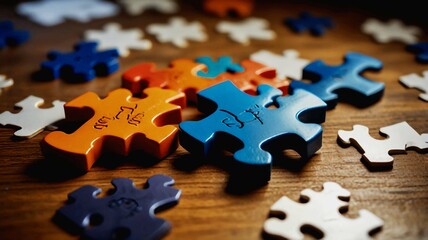 The 3d people and the picture puzzle