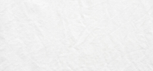 White cotton fabric texture background, Wrinkle surface textile, wallpaper, banner