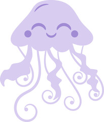 Cute Happy Jellyfish