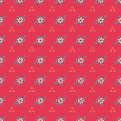 Sweet Hearts Of Love Seamless Vector Pattern Design