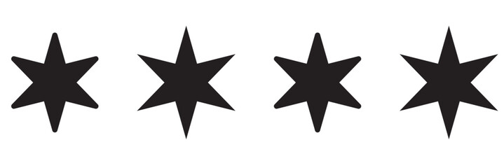 Obraz premium Star icon collection. Different star shapes. Black stars icon set. Sparkle star icon set. Vector illustration