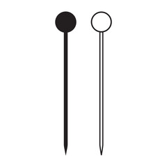sewing pin icon design