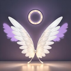 Fototapeta premium fairy lights of wings colorful for room