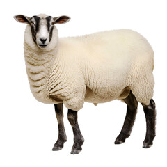 Fototapeta premium A sheep on a transparent background