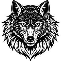 Wolf head Vector