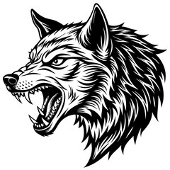 Wolf head Vector