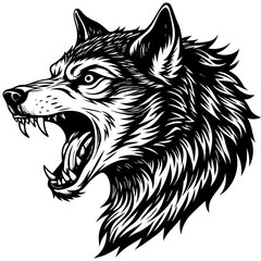 Wolf head Vector