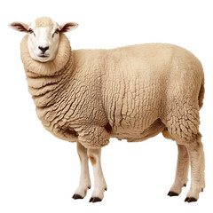 Fototapeta premium A sheep on a transparent background