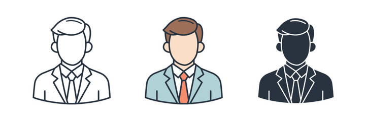 Avatar Icon theme symbol vector illustration isolated on white background