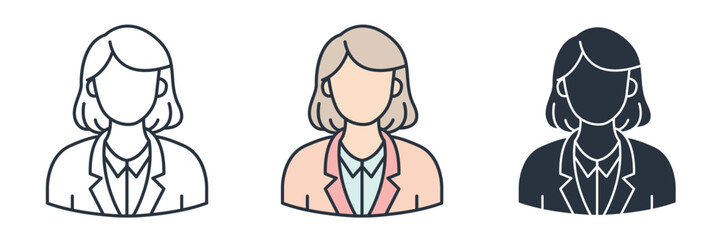 Avatar Icon theme symbol vector illustration isolated on white background