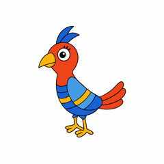 doodle bird cartoon