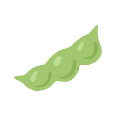 Edamame illustration natural vegetable plant