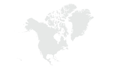 Map of the north American,isolated on white background.for website layouts, background, education, precise, customizable, Travel worldwide, map silhouette backdrop, earth geography, political,reports.