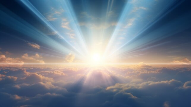 Dawn breaking over Earth's horizon with soft light rays