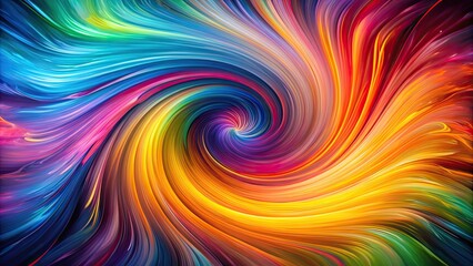 Obraz premium Abstract portrayal of creativity with vibrant colors swirling from a vortex, creativity, abstract, vibrant, color
