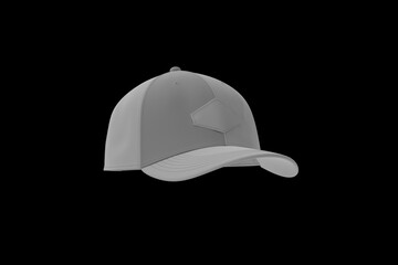 White cap in four different angles views.