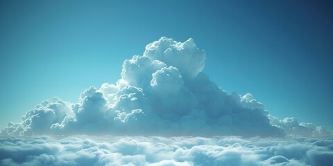 Cloudy sky over calm ocean waters.