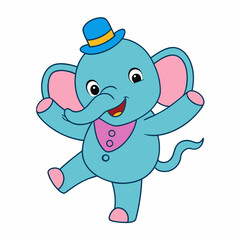 elephant dancing cartoon