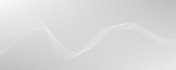 White gradient wave vector background. EPS10