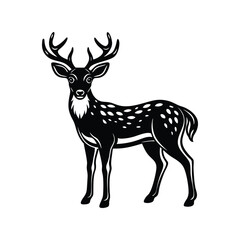 Deer silhouette vector illustration