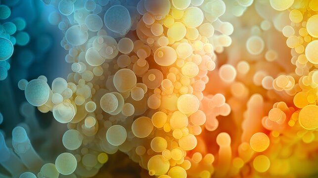 human skin cells under a microscope