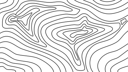 Topographic contour map grid background