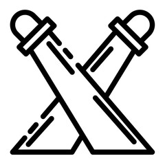 theater lights cutline icon