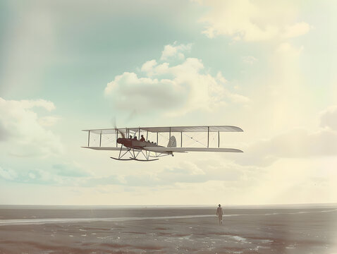 Early aviation milestone: Wright brothers achieve flight success,&nbsp;