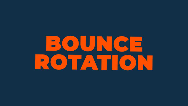Bounce Rotation Text Effect