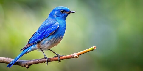 Blue bird perched on a branch, blue, bird, branch, nature, wildlife, animal, feathers, perched, outdoors, colorful, serene