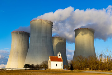 Nuclear power station Dukovany, Vysocina region, Czech republic