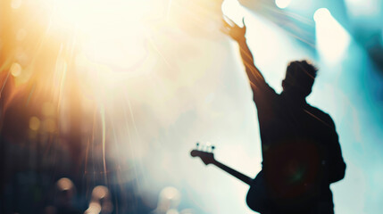 Background for a music festival or outdoor concert invitation, inspiration for a card, poster, flyer or similar with copy space