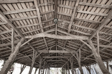 Fototapeta premium Halle de Gontaud-de-Nogaret built 1580, Gontaud-de-Nogaret, New Aquitaine, France