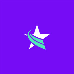 Star line logo mark simple memorable brand symbol template 1