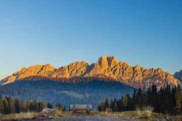 Landscape near Sella di Razzo and Sella di Rioda pass, Carnic Alps, Friuli-Venezia Giulia, Italy