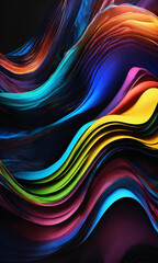 abstract colorful wave background
