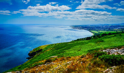 Bird's eye view of Greystones Ireland