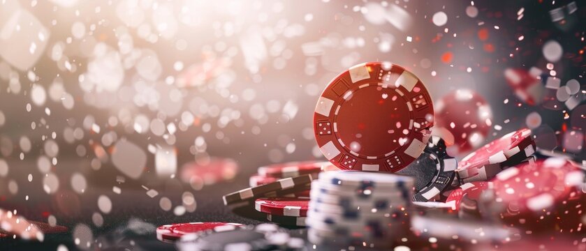 Digital advertisement for an online poker tournament, visually striking design and engaging web content, optimized for internet platforms