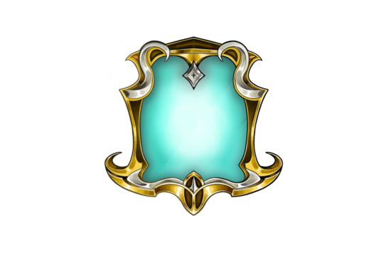 Cadre, miroir, doré argenté - illustration