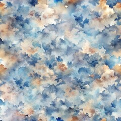 Abstract watercolor brushstrokes seamless pattern