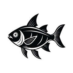 Fish  Silhouette Vector Illustration