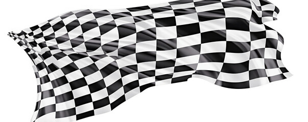 Flowing Checkered Racing Flag