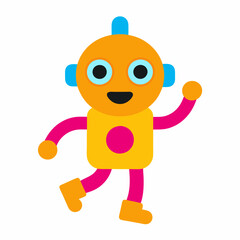 Obraz premium funny cartoon robot