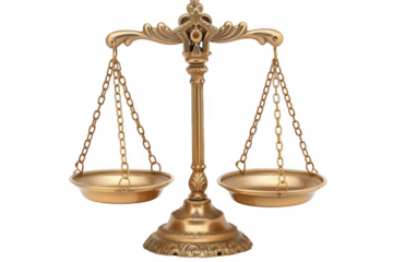 Classical Golden Balance Scale