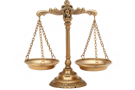 Classical Golden Balance Scale