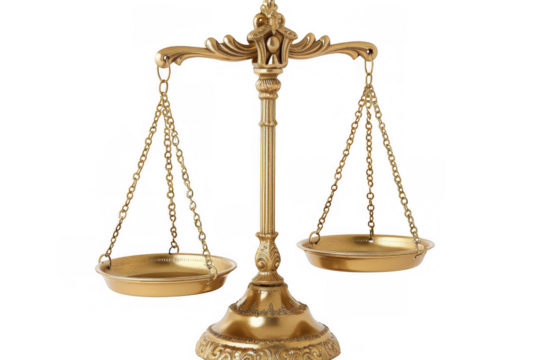 Classical Golden Balance Scale