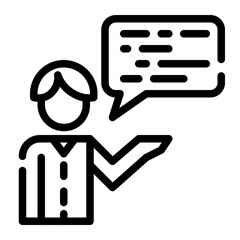 male guide cutline icon